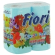Ароматизированная туалетная бумага "Fiori", цвет: голубой, 4 рулона ароматизатор Изготовитель: Италия Товар сертифицирован инфо 13967q.